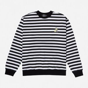 Bananas Monkey Earn Your‎ Stripes crewneck sweater black and white size 2X